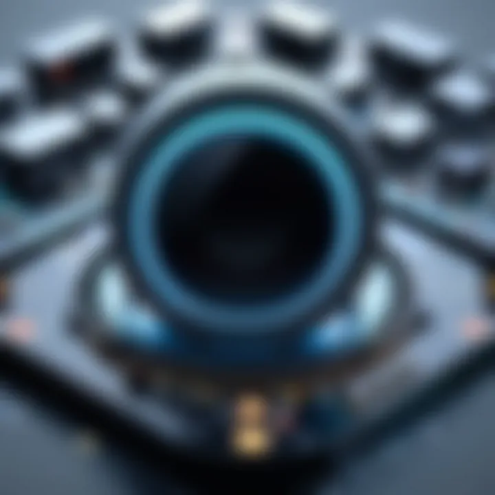A conceptual image showing the impact of voice technology on industries