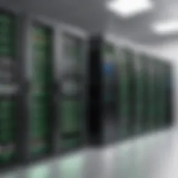 A modern server room showcasing VPS infrastructure.