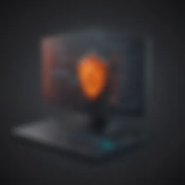 Illustration of firewall protecting VPN connection