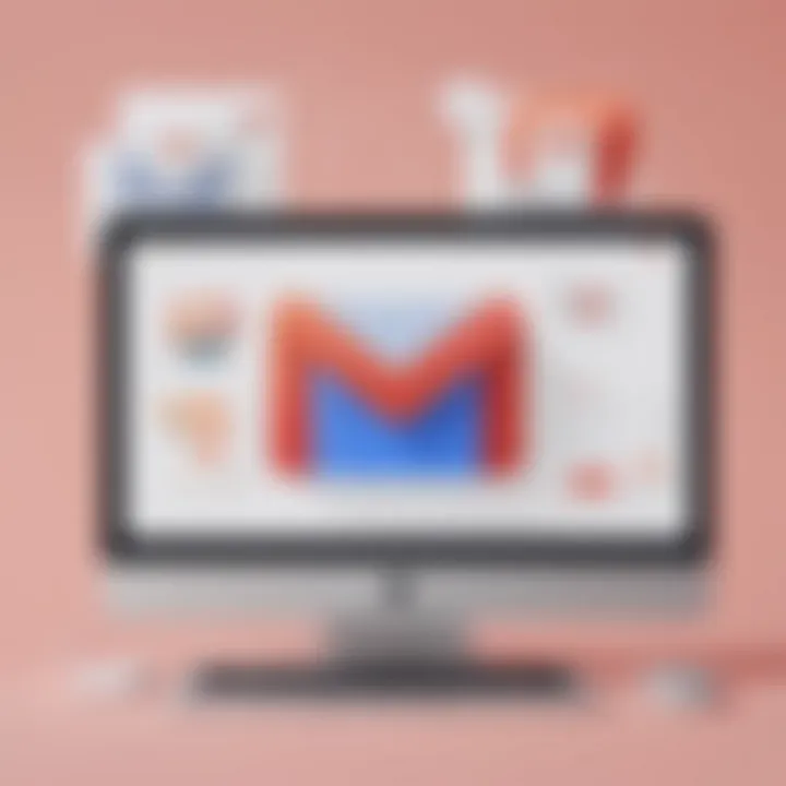 Illustration demonstrating the ease of accessing Gmail across multiple devices