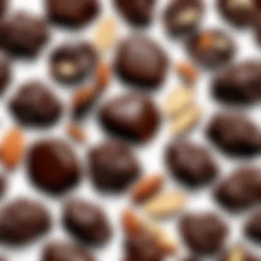 Gourmet Dark Chocolate Almond Clusters Gourmet dark chocolate and almond clusters