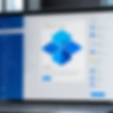 Dropbox Installation Interface on Windows 10 Detailed view of the Dropbox installation interface