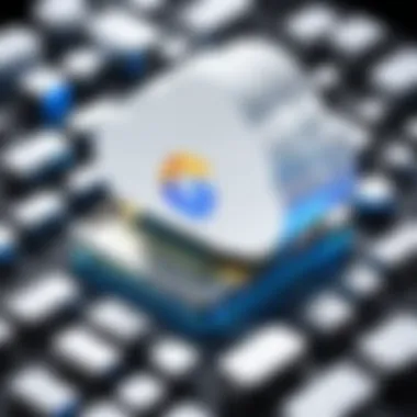 Secure Data Storage in Google Cloud Visual representation of secure data storage