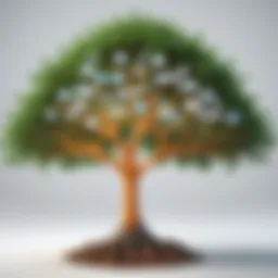 Visual representation of a link tree structure