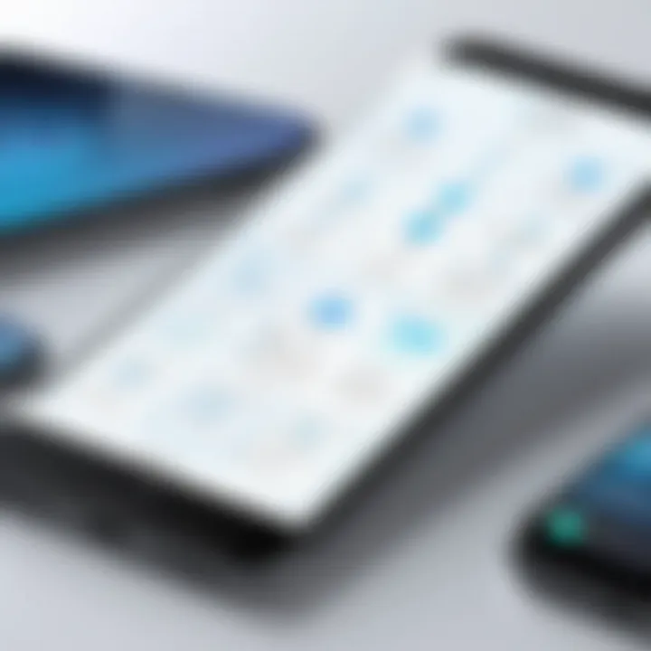 Diagram showcasing data protection methods for smartphones