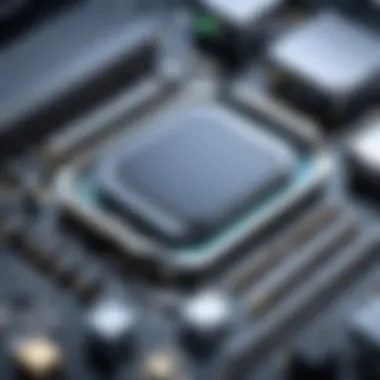 Illustration of various hardware components for upgrades.