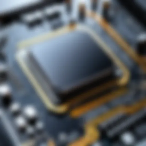 Close-up of a high-performance processor with intricate details.