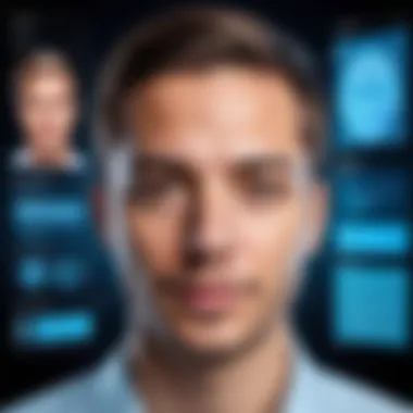 Understanding Deepfake Technology A visual representation of deepfake technology in action with digital elements.