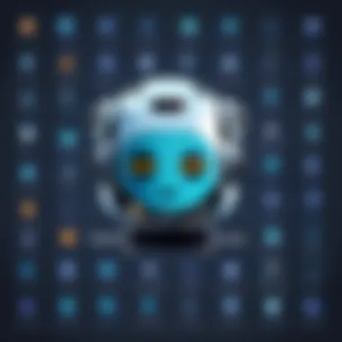 Infographic showcasing popular programming languages for bots.