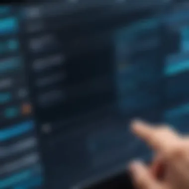 User Interface with Custom Cursor