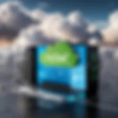 Deploying Node.js Applications on Cloud Cloud infrastructure representing Node.js deployment