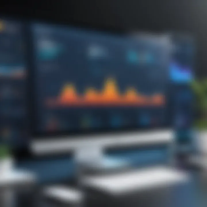 Visual representation of website performance metrics