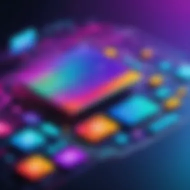 Vibrant and Intuitive Web Design Modern web design showcasing vibrant color schemes and intuitive navigation
