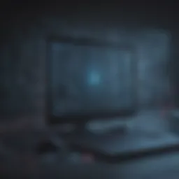 Illustration depicting intricate malware coding