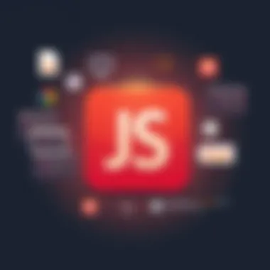 An engaging graphic illustrating practical examples of JavaScript code