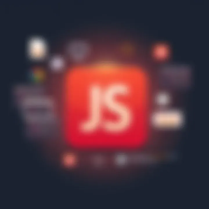 An engaging graphic illustrating practical examples of JavaScript code