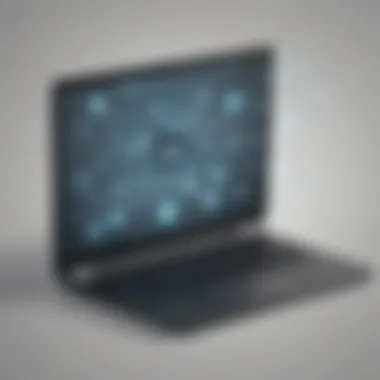 Digital Networking with Laptop Hotspot Laptop creating a digital network