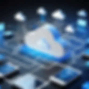 Cloud Computing Integration in Businesses A cloud network symbolizing the integration of cloud computing in businesses