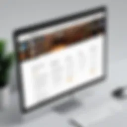 A visually appealing library website layout showcasing user-friendly navigation.