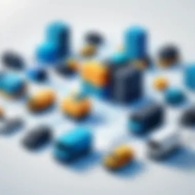 Abstract Supply Chain Management An abstract representation of supply chain management with interconnected nodes.