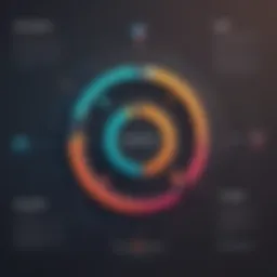 Abstract representation of logo uniqueness verification process