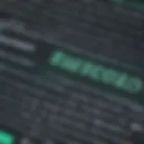 Excel formula syntax on digital screen
