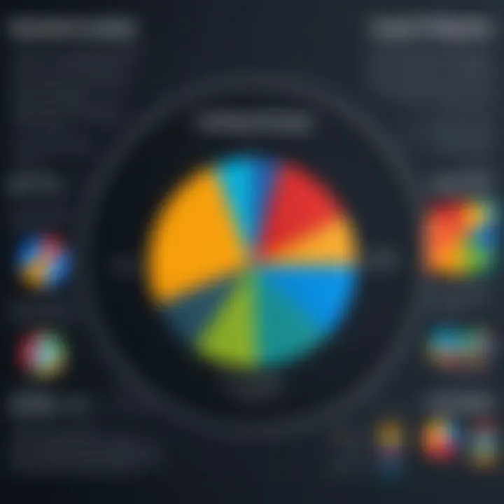 Pie chart displaying composition of a dataset