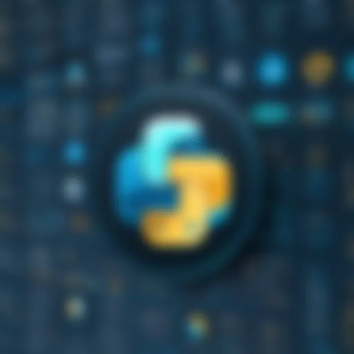 Diagram illustrating Python applications in various fields