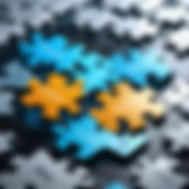 Interview Preparation Puzzle Interview preparation concept with puzzle pieces fitting together