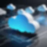 Visual representation of cloud computing concepts