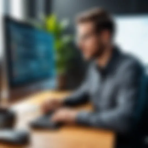 A programmer exploring resources for Java coding assistance
