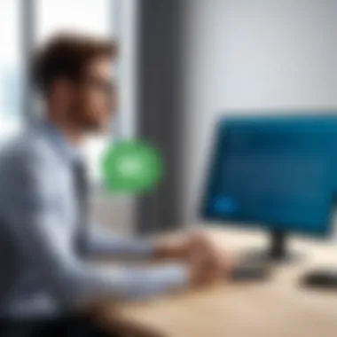 Exuding Confidence in Interviews A confident candidate presenting during an interview