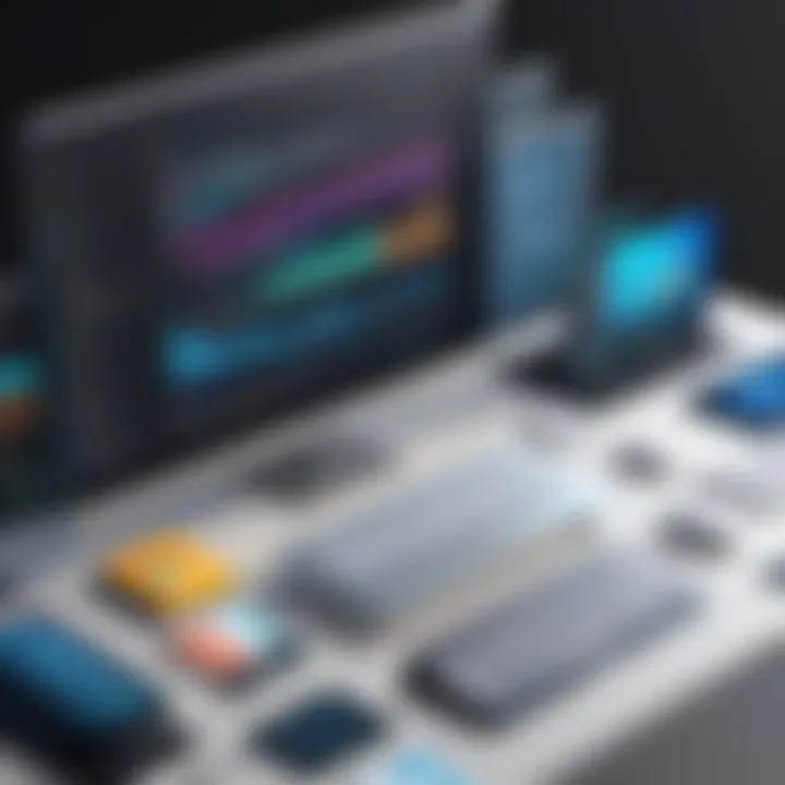 A collage of popular coding tools and environments