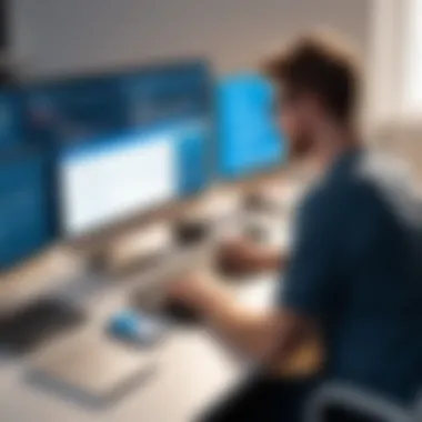 Coding in Action Showcasing coding and software development in action
