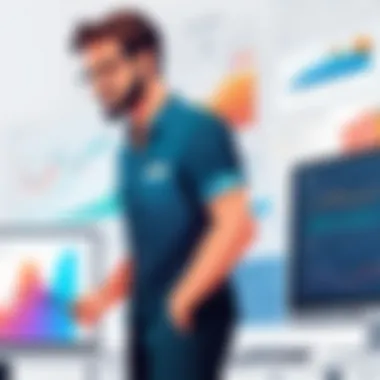 Graphical representation of salary trends in tech industry
