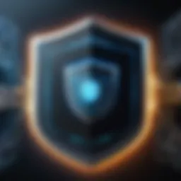Network Security Shield Concept