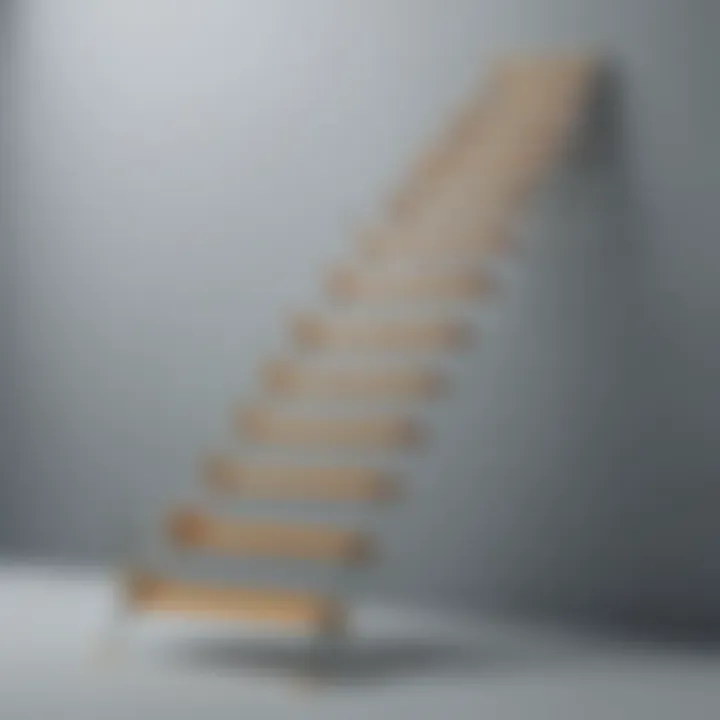 Career ladder symbolizing career advancement