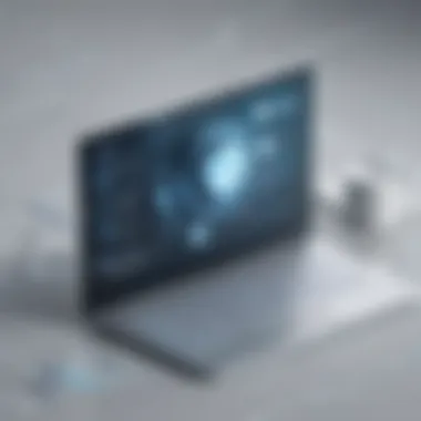 Online Communication and Privacy Protection Illustration depicting online communication and privacy protection