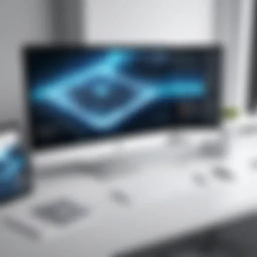 Elegant portfolio layout showcasing creative work
