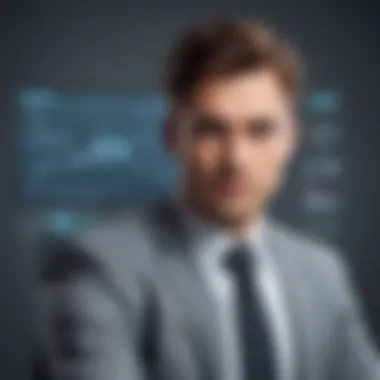 Serious Professional in Corporate Environment Focused Professional in a Corporate Setting