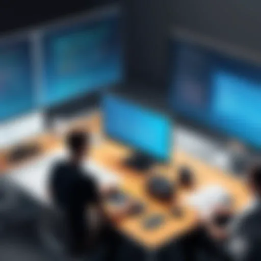 Illustration of collaborative coding practices