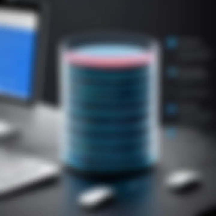 Diagram illustrating the structure of PostgreSQL database tables
