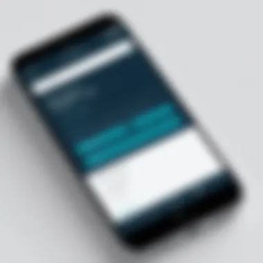 Mobile-Friendly Registration Interface Mobile view of a responsive registration page on a smartphone
