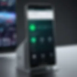 Android device showcasing remote connection interface