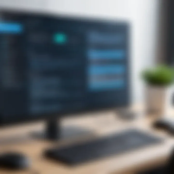 PC screen displaying remote access software