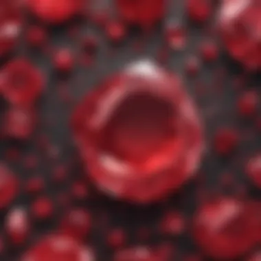 Ruby Abstract Art