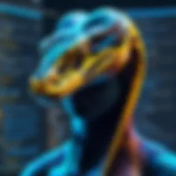 A clear depiction of Python syntax highlighting in an IDE