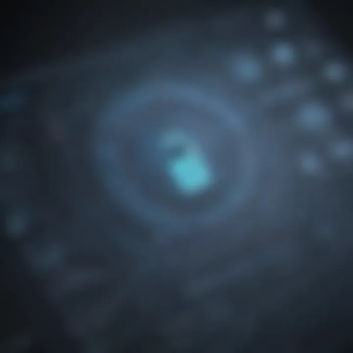 Abstract representation of safeguarding sensitive information