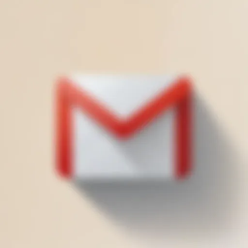 Gmail logo with a bright and inviting background