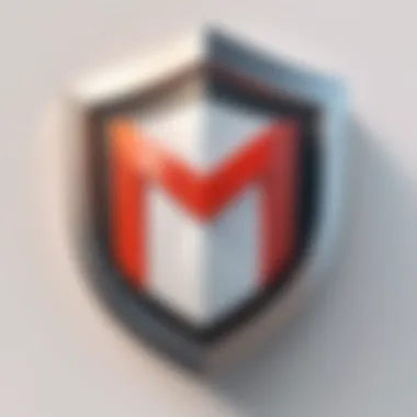 Enhanced Security Features for Gmail A security shield symbolizing enhanced protection for online accounts